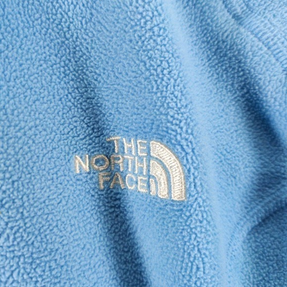 The North‎ Face Jacket Womens Small Blue 1/4 Zip Sweater Long Sleeve Polartec - Picture 2 of 8